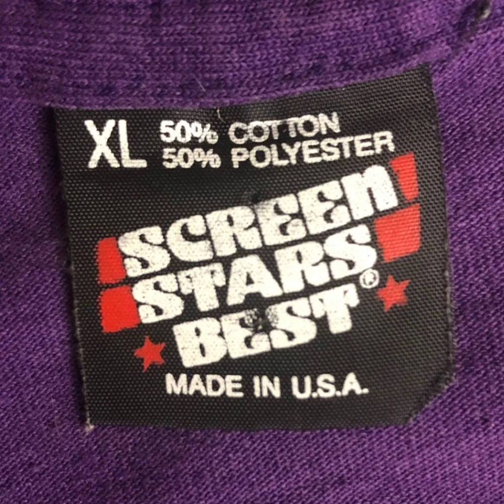Vintage Wolf Pack Purple Graphic T- Shirt